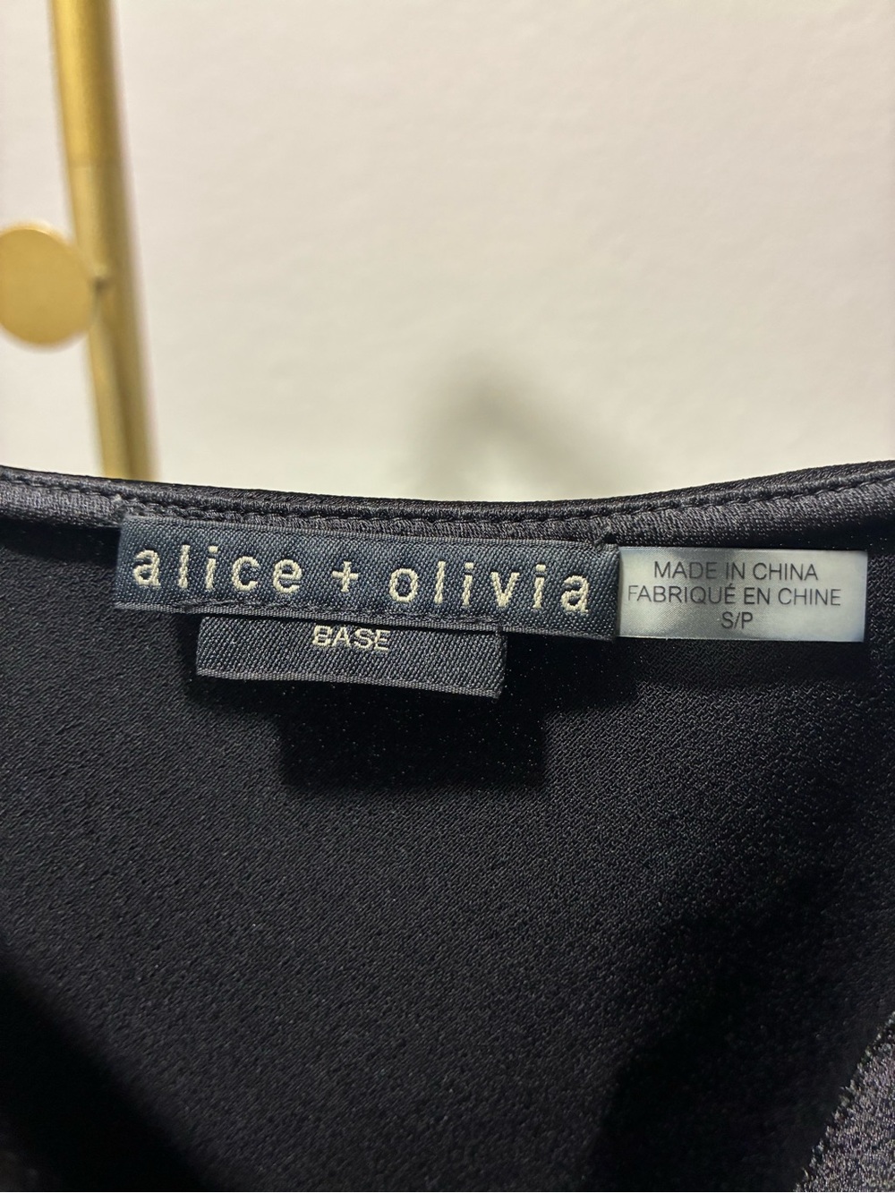 Alice + Olivia Harmon black satin Camisole - Picture 5 of 5